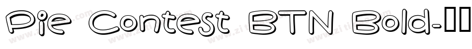 Pie Contest BTN Bold字体转换